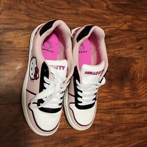 Hello Kitty Pink and Black Athletic Shoes